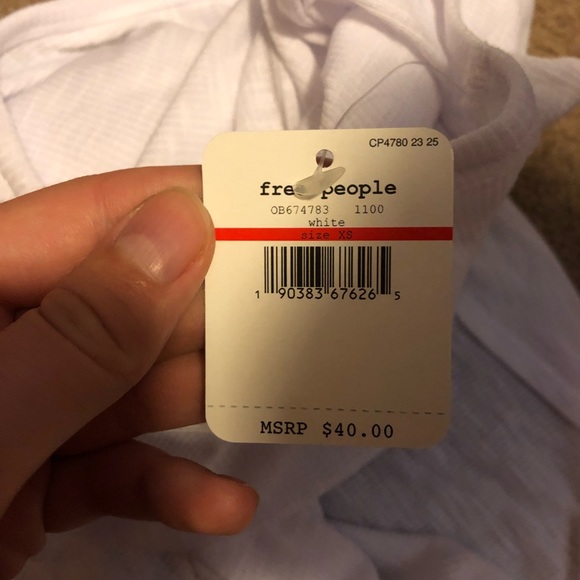 Free People Beach white mini tank dress NWT - Picture 7 of 8